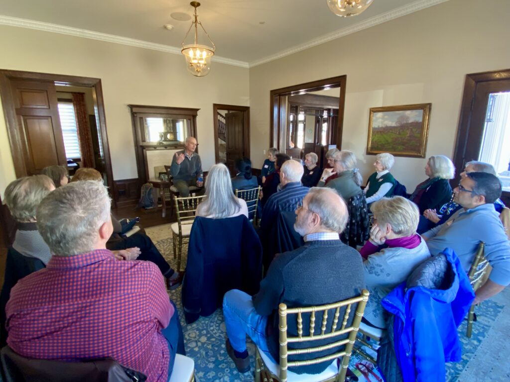 Intimate BWW speaker setting at Barrington White House